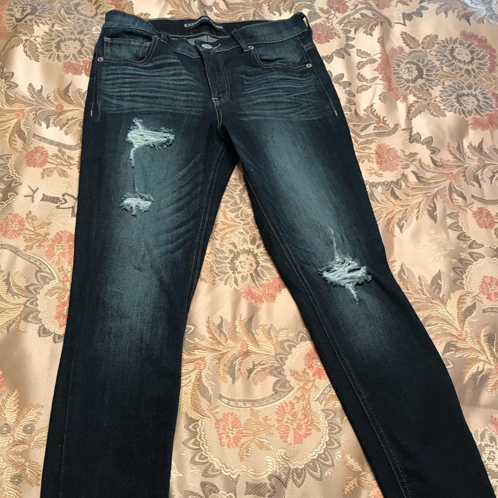 Express high waisted size 6R Jean leggings!!! NWOT